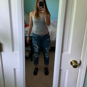 American Eagle ripped jeans